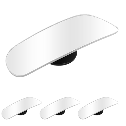 Espejo para punto ciego de coche curvo resistente al agua retrovisor lateral antivaho 4 piezas