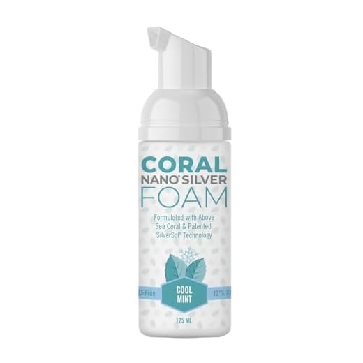 Coral Nano Silver Foaming Toothpaste – Fluoride Free Natural Remineralizing Tooth Foam – Whitening, SLS & Glycerin Free with Xylitol & Coral Calcium – Mint Flavor (4oz, 3-Month Supply)