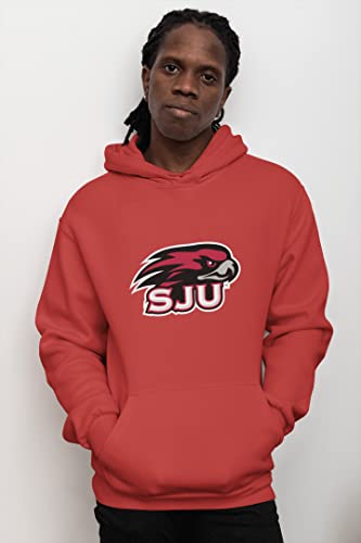 CreateMyTee | Saint Joseph's University Full Logo Hooded Sweatshirt3