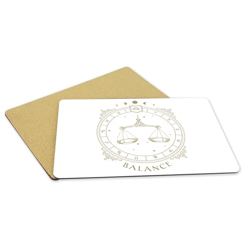 Set de table liège blanc lot de 4 grands napperons 39,5x28,5 cm