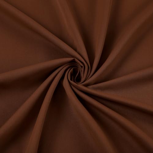 Image of SoarDream Polyester Brown Backdrop Curtains - 5ft x 10ft 4 Panels Ideal for Weddings Birthday Parties Photography Events