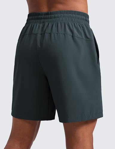 Image of CRZ YOGA Linerless Workout Shorts 7'' | Lightweight, Quick Dry, Running, Pockets, for Men
