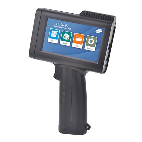 Imprimante Portable à Main, Imprimante Portable à Jet d'encre avec écran Tactile LED HD, avec...