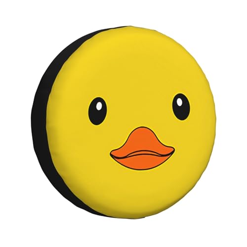 Image of Cute Duck Spare Tire Cover Universal Wheel Tire Cover Funny Cartoon Duck Tire Protectors for Travel Trailer Rv SUV Truck Camper and Many Vehicle 15 Inch