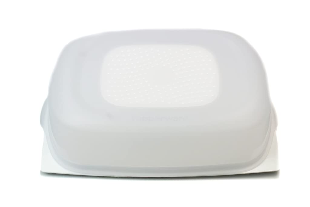 Tupperware KäseMax weiß stapelbar Käseglocke Kondensplus Cheese Fromage Kondenspro + SPÜLTUCH