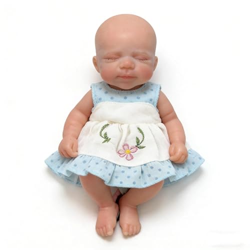 Muñeca Bebé Reborn Silicona Platinum 16 pulgadas Realista miniatura 2