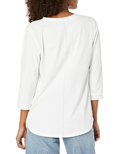 NIC+ZOE Women's 3/4 Sleeve Roll V Tee4