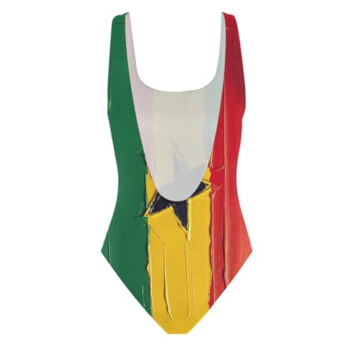 Maillot de bain Ghana imprimé résistant au chlore avec doublure douce - 4