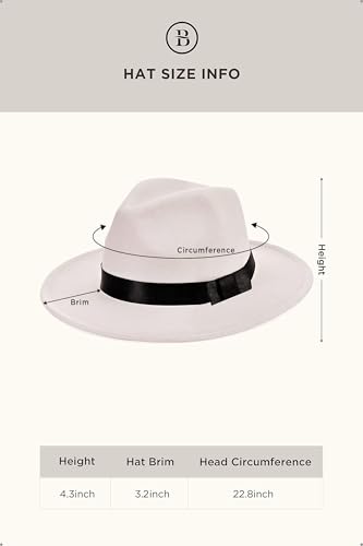 Image of BABEYOND 1920s Gatsby Panama Fedora Hat Cap for Men Gatsby Hat for Men 1920s Mens Gatsby Costume Accessories