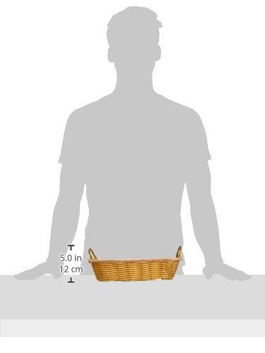 Panier tressé rectangulaire de table pour une cuisine ordonnée