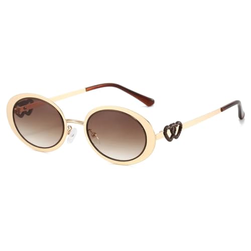 Lunettes de soleil ovales : style tendance et verres dégradés anti-UV400