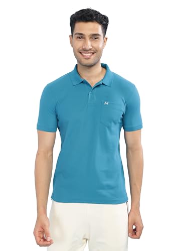 Image of Force NXT Polo Neck T-Shirt for Men Pack of 1 | Regular Fit T-Shirt for Men | Premium Super Combed Rich Cotton Polo Shirt | Men's Ultra Soft Half Sleeve T-Shirt