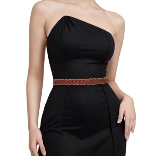 Bridal Rhinestones Belt Handmade Crystal Belts Evening Dress Accessories for Wedding Dress Bridesmaid Flower Gril