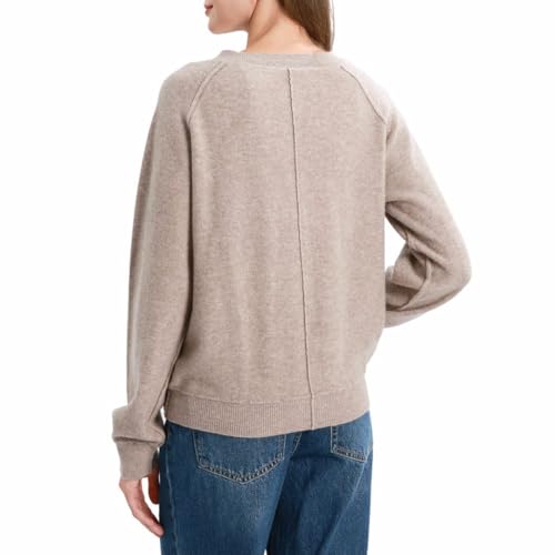 Image of Amazhiyu Women's 100% Wool Henley Sweaters Long Sleeve Button Up Tops