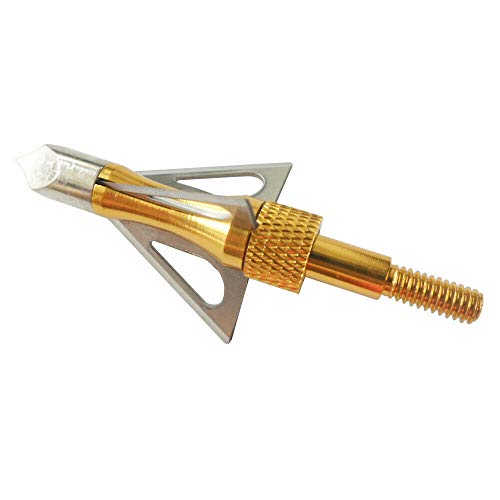 Zzuus 12Pcs Archery Broadheads 3 Fixed Steel Blade 100 Grain Hunting Arrowheads Fit For Compound Bow And Crossbow #TOP4