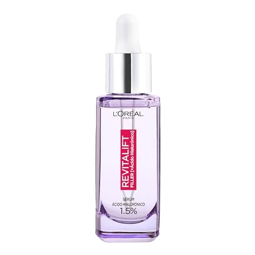 L'Oréal Paris Sérum Antiarrugas con Ácido Hialurónico Puro Revitalift Filler, Hidrata, Recupera Volumen y elasticidad, Textura Ligera, 30 ml