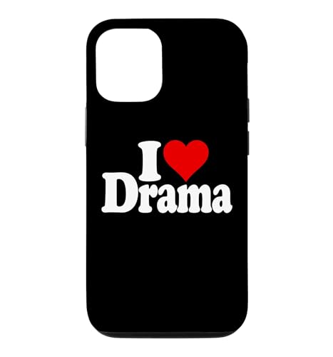 I LOVE HEART DRAMA DRAMA QUEEN T�V���c �X�}�z�P�[�X iPhone 12/12 Pro �p