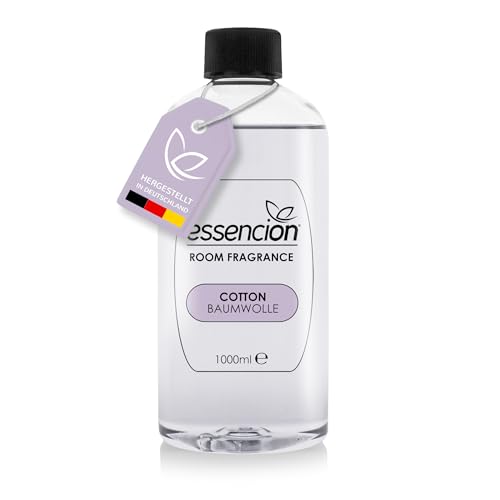 essencion Cotton (Baumwolle) Raumduft Refill Flasche – 1000ml – In 14 verlockenden Düften erhältlich (Cotton 1000ml Refill)