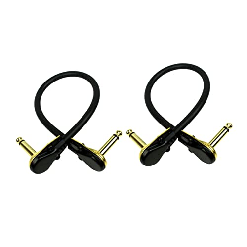 iplusmile 2 piezas Cable para Guitarra Eléctrica Efecto Profesional con Conectores Chapados Duradero y...