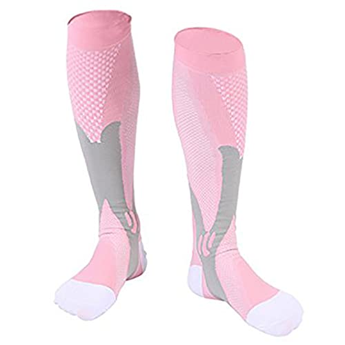 Haodream Chaussettes de compression de sport, football, séchage rapide, respirantes, pour adultes, enfants, sports de plein air, basket-ball, hommes, femmes, jeunes, hauteur genou