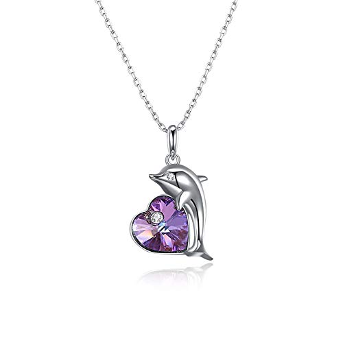 Collier dauphin en cristal et argent S925 parfait pour sublimer vos soirées