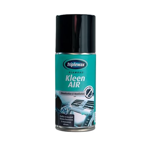 Triplewax Diamond Kleen Air Climatisation et Ventilation 150 ML - Spray antibactérien et antifongique pour Voiture, nettoyant AC pour systèmes de Ventilation...