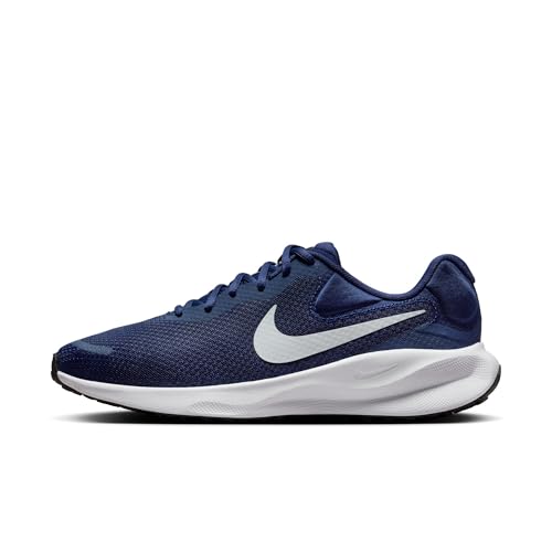 Nike Revolution 7 Straßenlaufschuh für Herren, Midnight Navy/Pure...