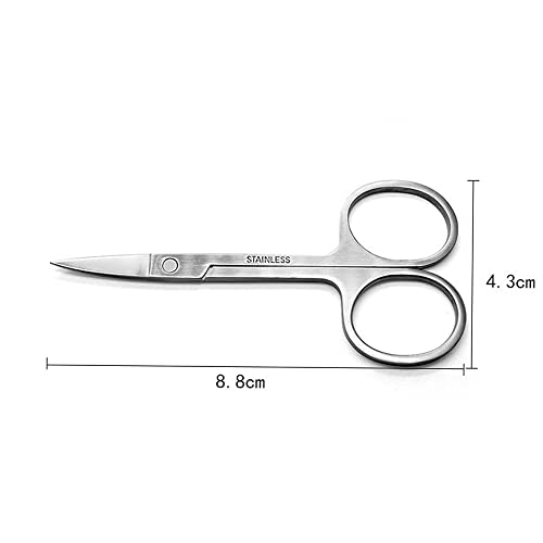 Retoo Nagelhautentferner Set Nagelhautschieber Nagelhautzange Nagelhautschere Scherenzange für Maniküre Pediküre Nagelpflegewerkzeug Edelstahl Nagelhautknipser 3-teiliges Silber