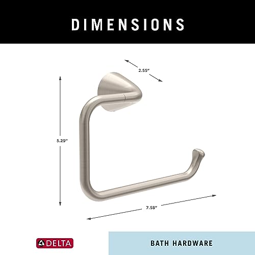 Delta ARV46-DN Arvo (1-Pack) Hand Towel Holder Spotshield Brushed Nickel Towel Racks For Bathroom Wall Square Towel Ring Holder thumb #8