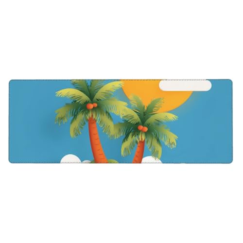 Tapis de souris de jeu XXL vagues base caoutchouc antidérapante
