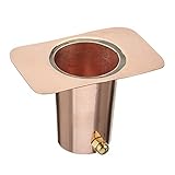Good Directions 495P Pure Copper Gutter Clip Funnel Rain Chain Adapter
