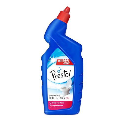 Image of Amazon Brand - Presto! Disinfectant Toilet Cleaner, Rose - 1 L