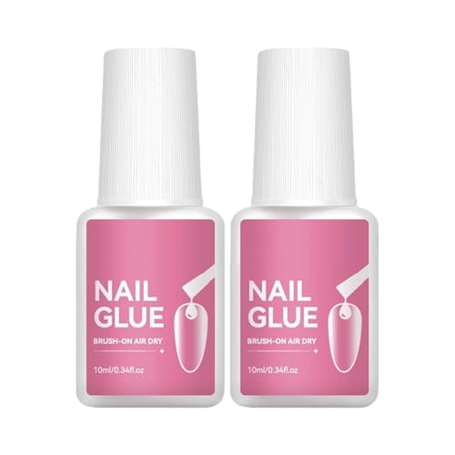Pegamento Para Uñas Press-On, Pegamento Para Tips De Uñas Postizas, 2 Piezas Productos De Manicura De Secado Rápido Para Salón En Casa Estilistas Amantes De La Belleza Profesionales