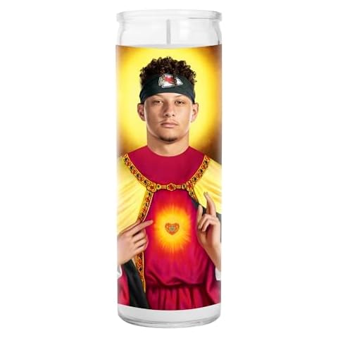 Patrick Celebrity Candle - Saint Candle - Sports Votive Candles - Handmade in USA - Novelty Football Gift Cover