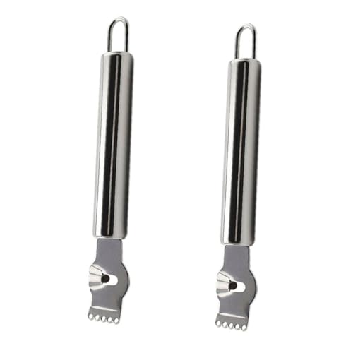 LOORGVEL 2個 ステンレス製レモンゼスター 多機能フルーツおろし器 素材使用 レモン オレンジ 柚子の皮むき すりおろしに 家用野菜グレーター