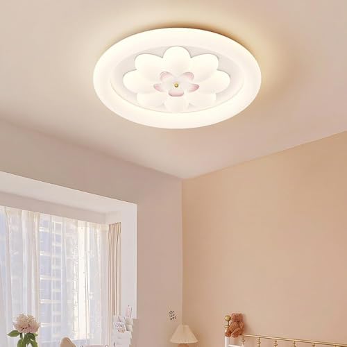 Lampe de plafond encastrée fleur moderne design crème nordique - 2