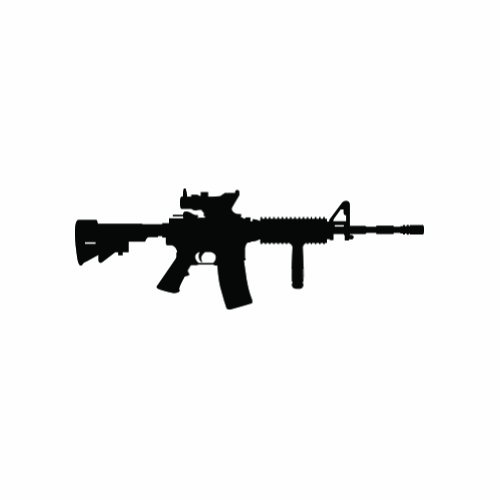 M4 Silhouette Sticker