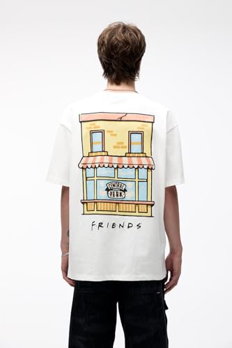 Image of GRECIILOOKS Men's Cotton Blend Oversized Fit T-Shirt Half Sleeve Oversized Round Neck Longline Drop Shoulder | Colorful Printed Men t-Shirt