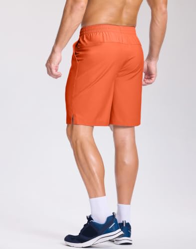 Image of GGJ Men's Lightweight Athletic Shorts with 2 Zipper Pockets 7 inch /9 inch /5 inch Gym Workout Running Quick Dry Tennis Shorts for Men