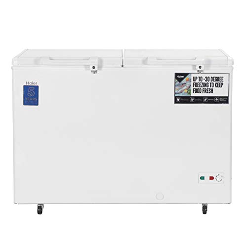 Image of Haier - Double Door Hard Top HCC 400HC, 379 liters, Convertible,White