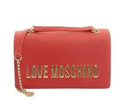 Love Moschino Borsa a spalla Donna, Rosso, Taglia unica