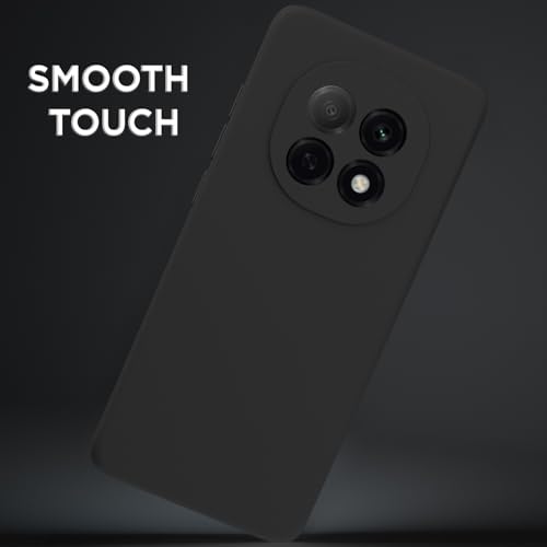 Image of Outlouders Back Cover for Oppo F29 Pro 5G | Camera Protection | Durable Soft Matte Silicone Bumper Case (Black)