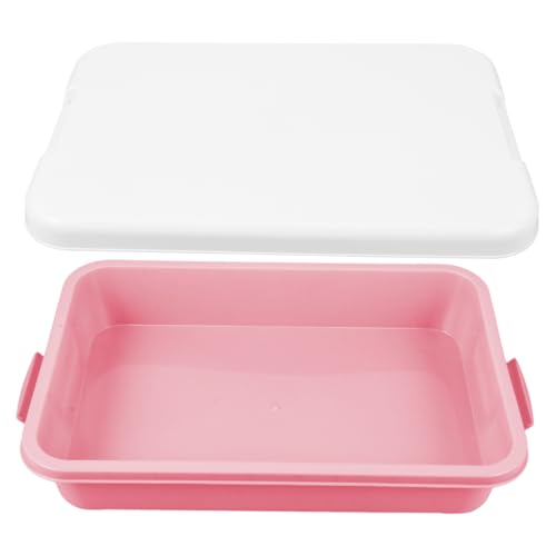 Kisangel Portable Plastic Sand Tray with Lid Box for Outdoor Activities for Beach and Backyard Resistant Design for Sand Sensory Bin