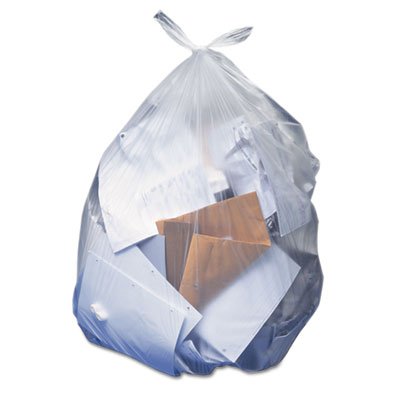 Can Liners, 23gal, 0.9mil, Clear, 28" x 45", 50/Box (2 Boxes)