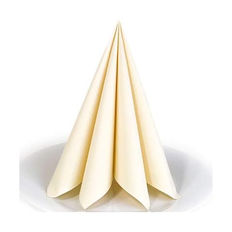 Servietten Creme Premium Airlaid STOFFÄHNLICH Cover