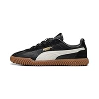 PUMA Unisex Adult's Club Kayzer OG Sneaker, PUMA Black/PUMA White/PUMA Gold, 8.5 US Womens/7 US Mens