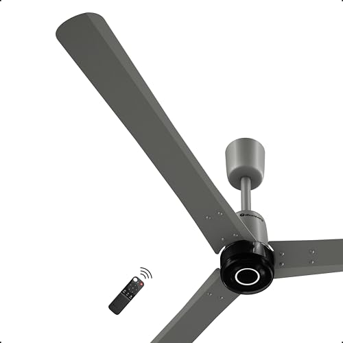 Image of atomberg Renesa Elite Smart 1400mm BLDC Ceiling Fan with IoT & Remote Control | 5 star Rated | High Air Delivery with Moonbeam LED Light | | 3 Year Warranty (Sand Grey)