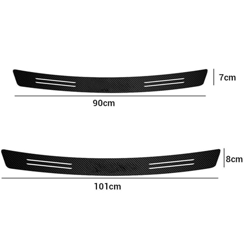 Pegatina protectora de parachoques impermeable antiarañazos para maletero 2