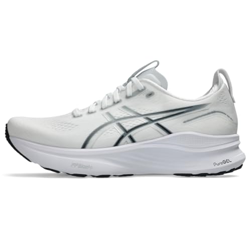 ASICS Tênis feminino Gel-Kayano 32, Branco/prata pura, 41