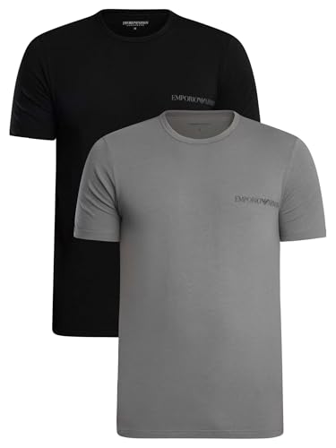 Man's Core Logoband 2-Pack Crew Neck T-Shirt Black S Regular Fit, Schwarz, S – Ansicht 1